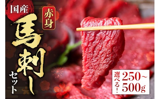 【選べる内容量】赤身 馬刺し セット 約50g 5p 10p 約250g 約500g 赤身馬刺し 赤身馬刺しセット 馬刺しセット ばさし basashi 熊本馬刺し 国産馬刺し 馬肉 ばにく 馬肉