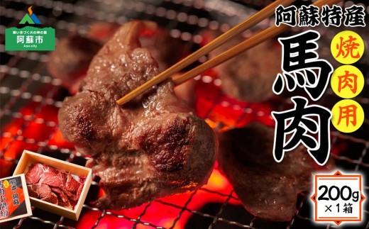 【焼肉用】馬肉 200g 馬肉セット 馬肉 ばにく 焼肉 焼き肉 やき肉 やきにく 焼肉セット BBQ バーベキュー バーベキューセット 馬肉セット 馬 馬肉 赤身馬肉 熊本馬肉 国産馬肉 阿蘇馬肉