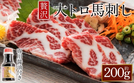 【小分け】大トロ馬刺し 約200g 大トロ 馬刺し 馬刺し 大とろ おおとろ 馬トロ 馬とろ 国産 馬刺 ばさし basashi 霜降り 霜降 しもふり 霜降り馬刺し 霜降馬刺し 赤身ブロック 大トロ
