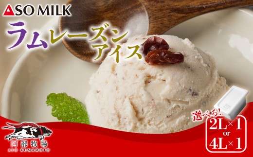 【選べる内容量】 アイス セット ラムレーズン 2L 4L  ラムレーズンアイス ミルクアイス ジェラート じぇらーと アイスクリーム あいすくりーむ アイス あいす ジェラートセット