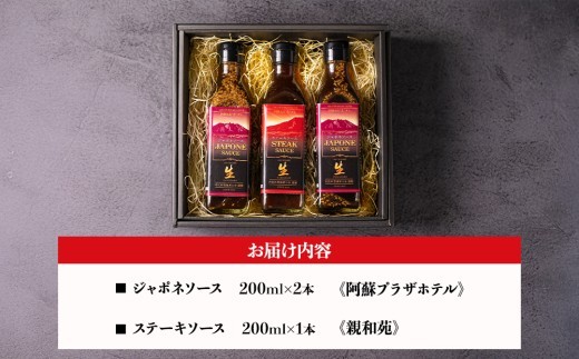 内牧料理維新の会が作る、肉ソース2種セット お取り寄せ ギフト 贈答用 ふるさと納税 オリジナルソース おいしい おもてなし 人気 贅沢 BBQ 簡単 かけるだけ プレゼント