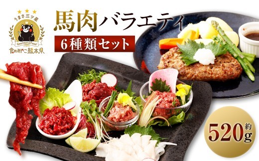 6種馬肉バラエティ 約520g