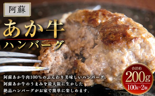 阿蘇 あか牛 ハンバーグ 2個