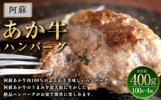 阿蘇 あか牛 ハンバーグ 4個