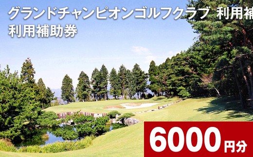 グランドチャンピオンゴルフクラブ 利用補助券 6000円分