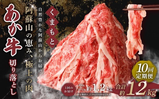 くまもと あか牛 切り落とし 1.2kg×10回