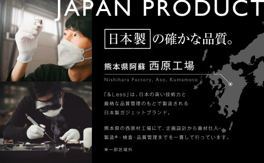 ハンドガンマッサージャー  【2年保証】 ／ 日本製 軽量 小型 ミニ ボディケア 背中 肩 首 足 肩甲骨 腰 マッサージ マッサージガン 筋膜リリースガン Type-C 【&Less BEAUTY