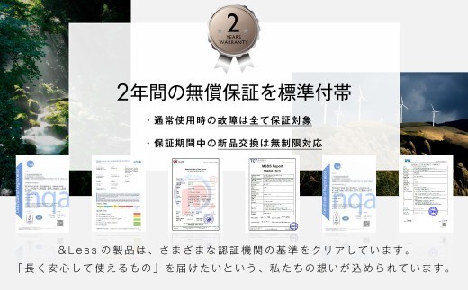 美肌LEDマスク 【2年保証】 ／ 日本製 シワ・毛穴ケア 光美顔器 LED美顔器 フェイシャル スキンケア コードレス 【&Less BEAUTY】