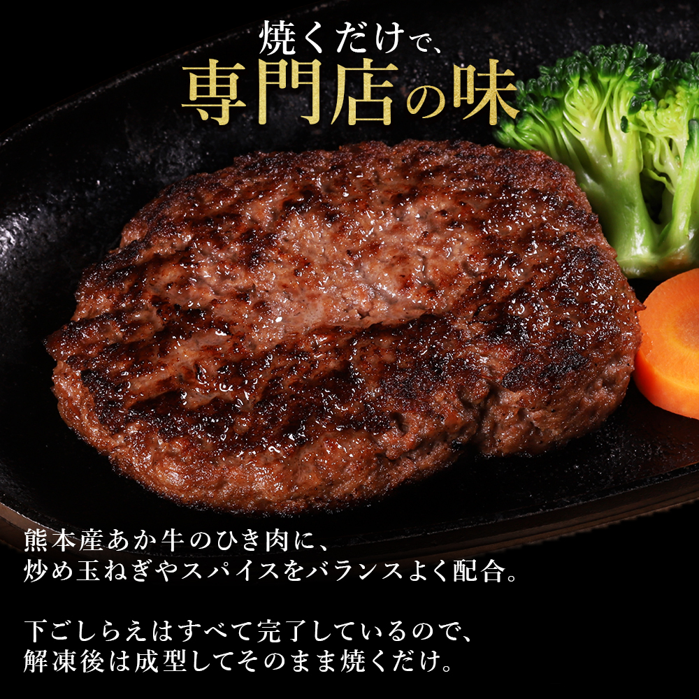 熊本産 あか牛 ハンバーグベース 1kg 生 ハンバーグ たね 熊本県 水上村
