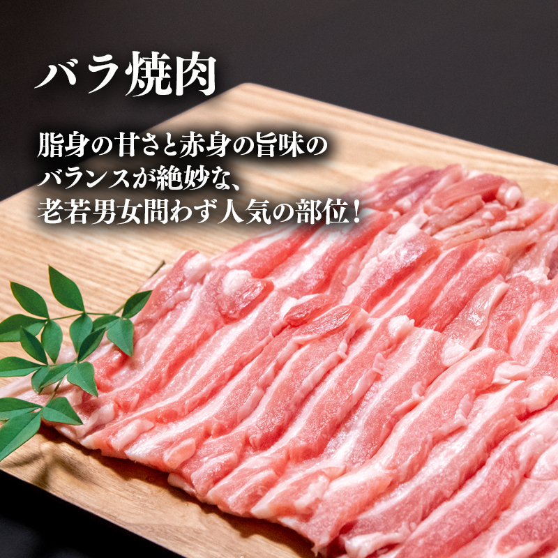 宮崎県産豚肉4種セット 合計 3.7kg 焼肉 スライス とんかつ 小間切れ 国産豚肉 ロース バラ <40-1a>