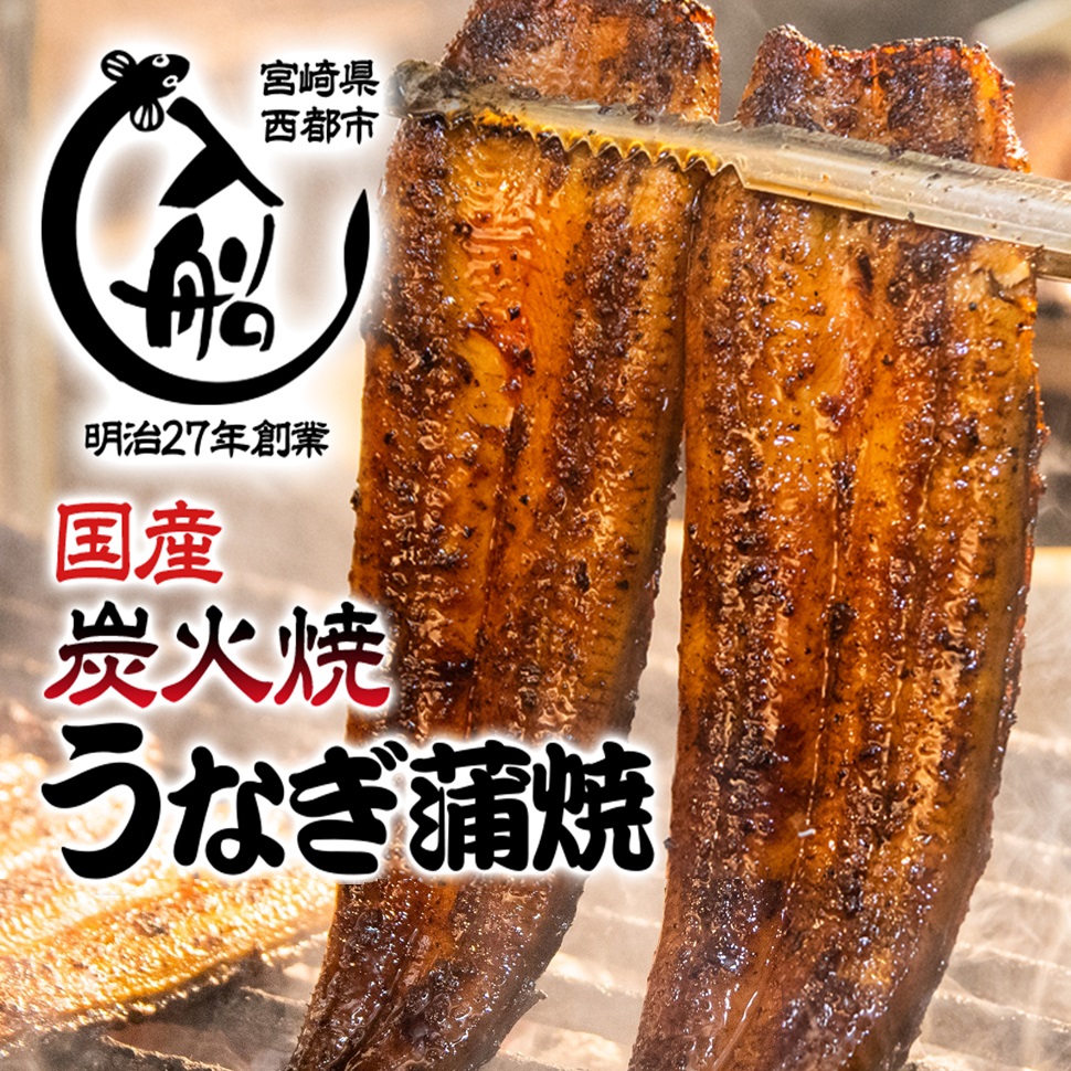 選べる内容量 国産うなぎのかば焼き 熟成たれ付 備長炭手焼き 炭火の香ばさ際立つ老舗「うなぎの入船」【テレビで紹介】<13-1a><13-2a><13-3a>