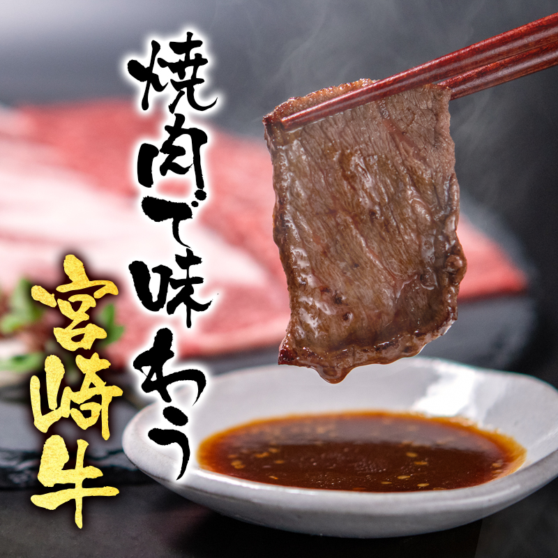 宮崎牛 赤身&肩ロース 食べ比べ焼肉セット1kg(500g×2) 4等級以上 ブランド牛 内閣総理大臣賞4連覇 ミヤチク 黒毛和牛 国産牛肉<47-10b>