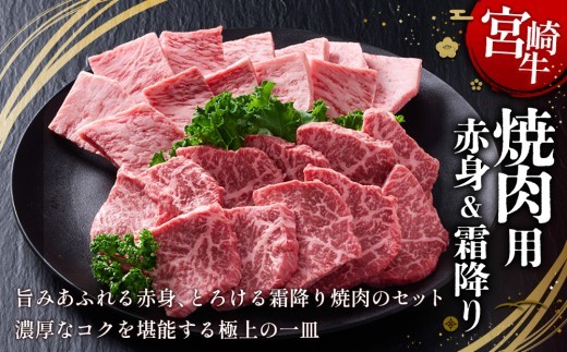 宮崎牛 焼肉セット(赤身&霜降り) 400g 真空パック