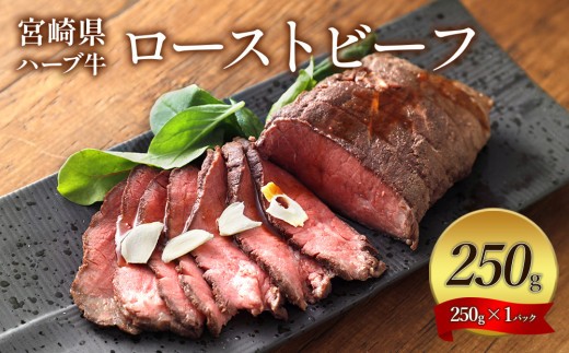 宮崎県産 ローストビーフ 1本 250g ハーブ牛