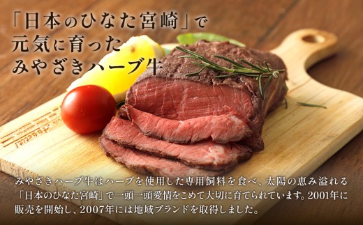 宮崎県産 ローストビーフ 1本 250g ハーブ牛