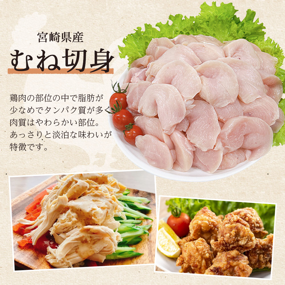 選べる4種類 宮崎県産 鶏肉 国産 鶏 肉 精肉 とり モモ もも肉 使いやすい 真空冷凍 切り身 選べる数量 お弁当 惣菜 からあげ 照り焼き 数量限定 BBQ バーベキュー 鶏ムネ 鶏むね 【MI437-tr】