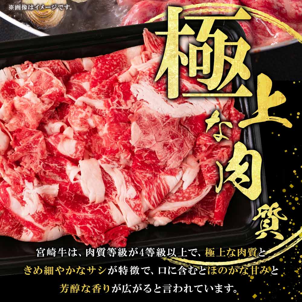 宮崎牛切り落とし小分けセット (総量1.2kg)国産ブランド牛 牛肉 おすすめ 黒毛和牛 国産牛肉 和牛 人気 コスパ  量が多い 切り落とし すき焼き しゃぶしゃぶ まきの屋【MI112-mk】