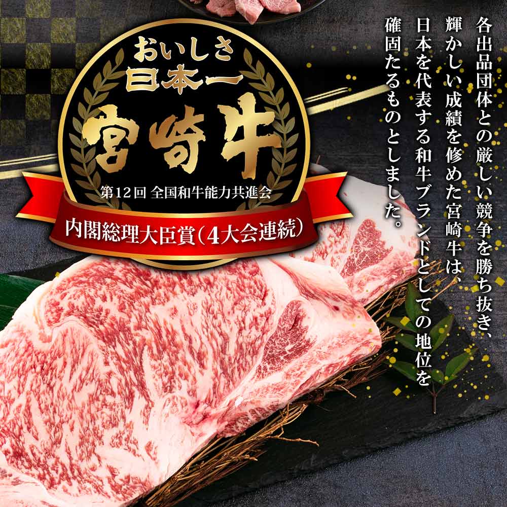 【定期便全6回連続】宮崎牛の部位食べ比べ贅沢セット 総重量3.9kg まきの屋【MI233-mk】