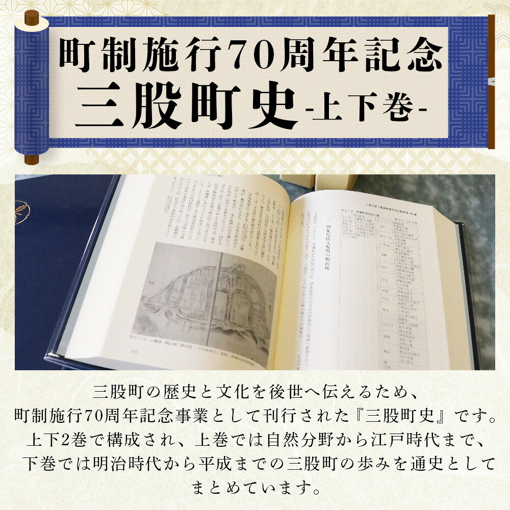 三股町史 上下巻 2巻 書籍 本 歴史 文化 日本史 史料 通史 地域史 専門書 郷土史 江戸 明治 大正 昭和 平成 町制施行70周年記念事業 A5判 三股町教育委員会【MI803-me】