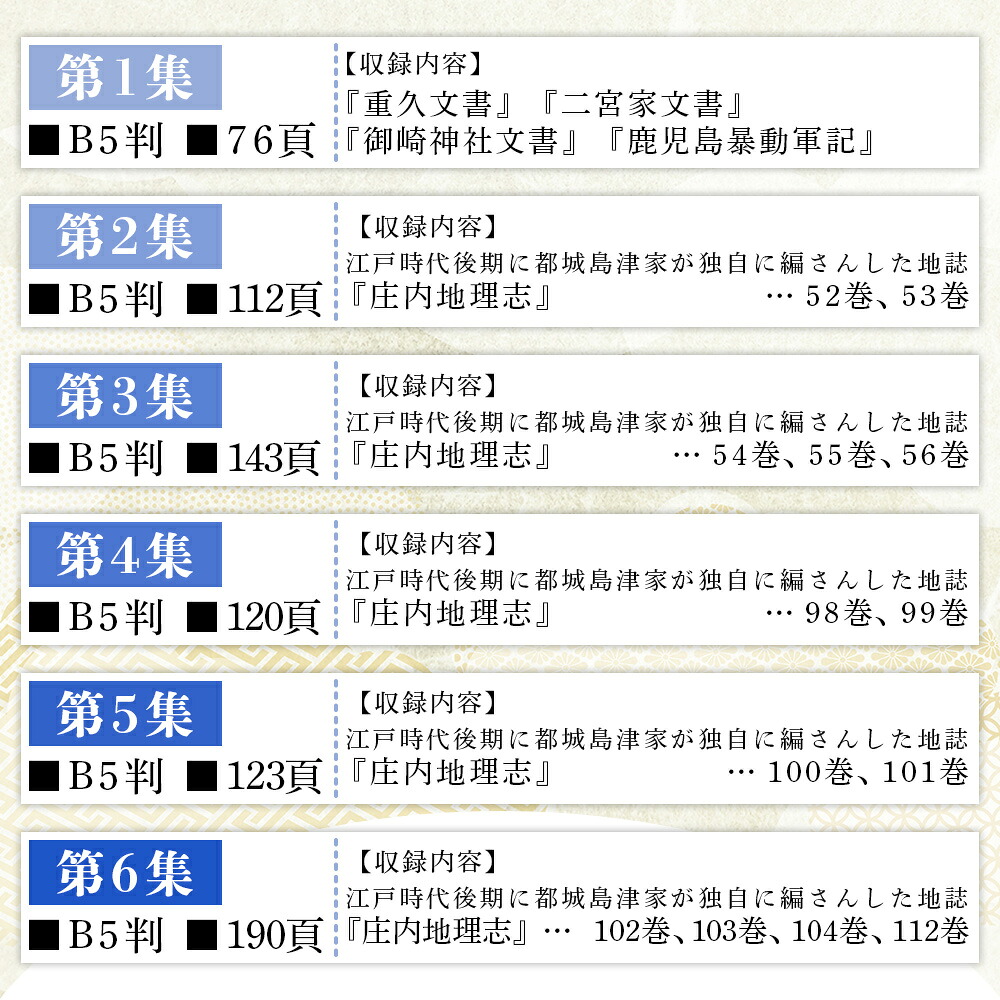 三股町史料集 選べる 巻数 書籍 本 歴史 文化 古文書 日本史 史料 通史 地域史 専門書 郷土史 B5判 三股町教育委員会【MI805-me】
