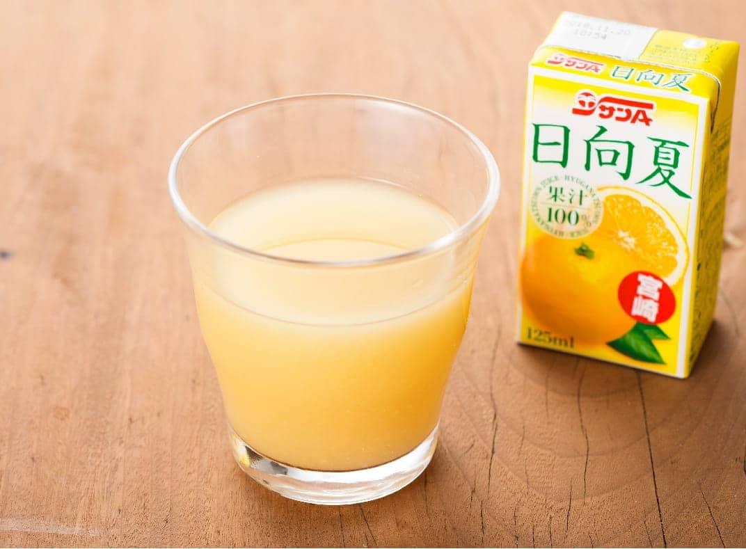 ※回数が選べる※ サンA 日向夏ジュース ( 果汁100% ) 125ml×24本セット - ジュース 果汁100％ フルーツジュース 紙パック 日向夏 宮崎県