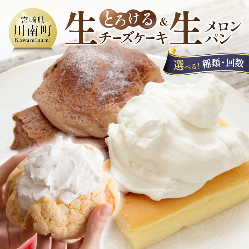 ※お好みの内容・回数が選べる※『押川春月堂本店』生チーズケーキと生メロンパン スイーツ デザート クリスマス ホワイトデー バレンタインデー