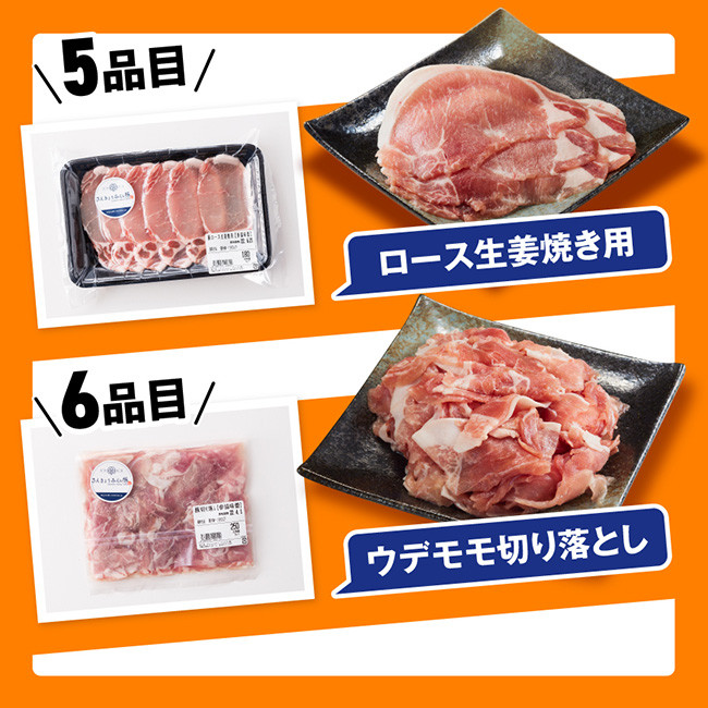 【令和8年11月発送】さんきょうみらい豚満喫セット（精肉） 【 満喫 セット 精肉 豚肉 宮崎県産 川南町産 バラ 肩ロース ウデ モモ しゃぶしゃぶ スライス 】