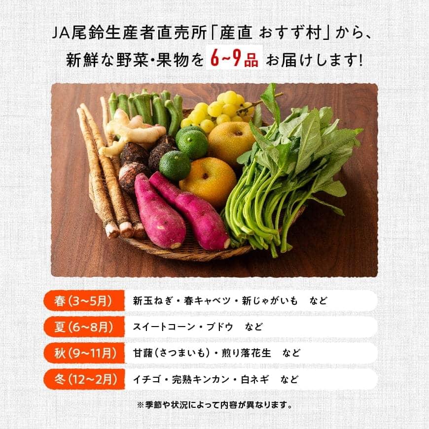 【内容量・回数が選べる】産直おすず村 厳選詰め合わせセット 宮崎県産 川南町産 季節の旬な新鮮野菜 果物 お取り寄せ 送料無料