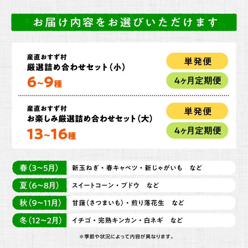 【内容量・回数が選べる】産直おすず村 厳選詰め合わせセット 宮崎県産 川南町産 季節の旬な新鮮野菜 果物 お取り寄せ 送料無料