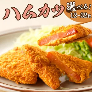 【内容量が選べる】ハムカツ 12枚 20枚 32枚 肉 豚肉 加工品_T006-0025-SKU