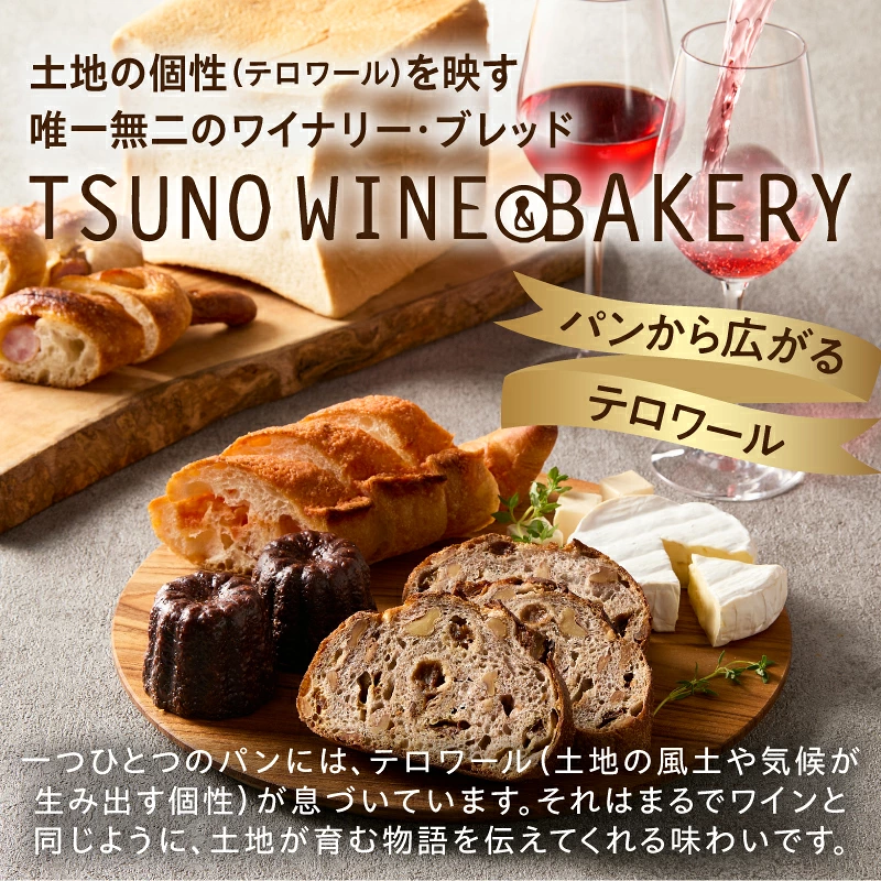 【選べる内容量】TSUNOWINE＆BAKERY 選べるパンセット6個or10個 パン 菓子パン トースト 国産_T053-0017-SKU