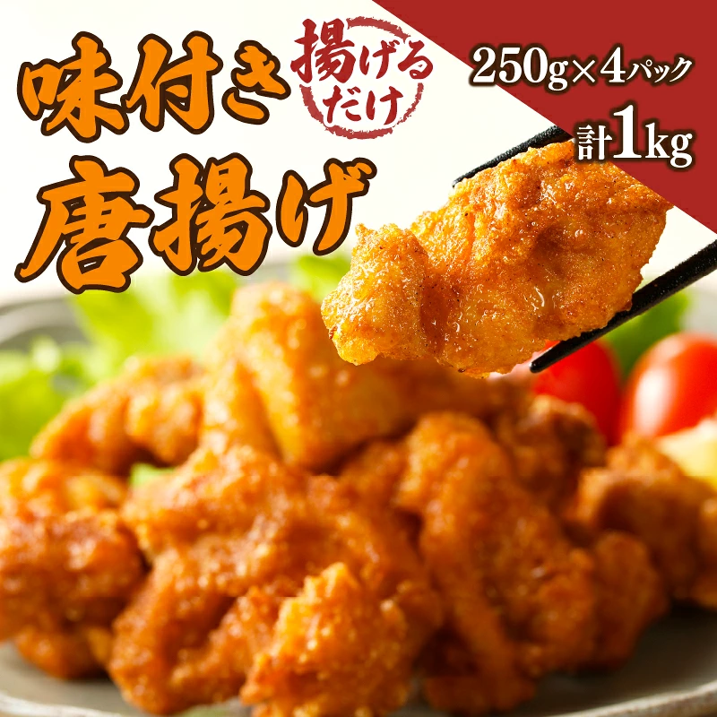 揚げるだけ!!味付き唐揚げ(計1kg) 鶏 鶏肉 チキン 国産_T006-0017