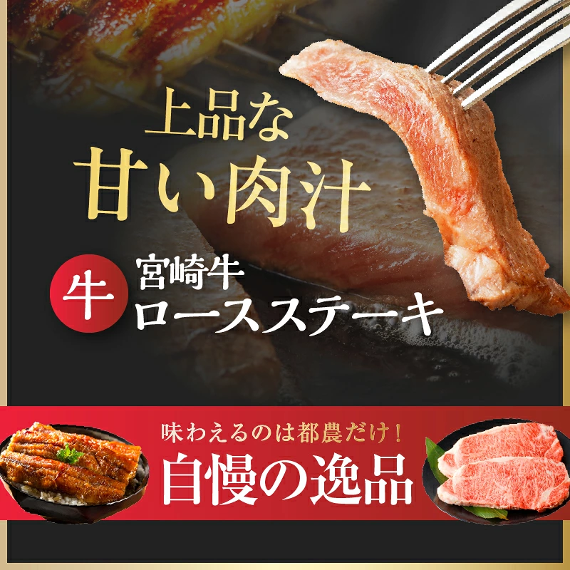 うなぎ×宮崎牛 都農町最強セットA 肉 牛 牛肉 焼肉 国産_T030-1298