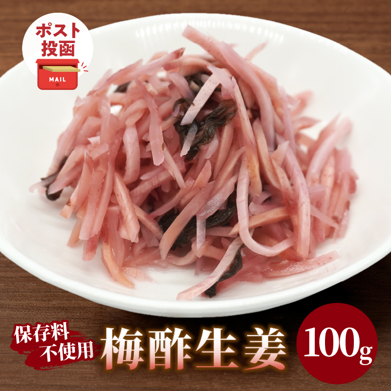 ＼ポスト投函／梅酢生姜100g おかず 漬物 野菜 加工品 国産_T037-0107