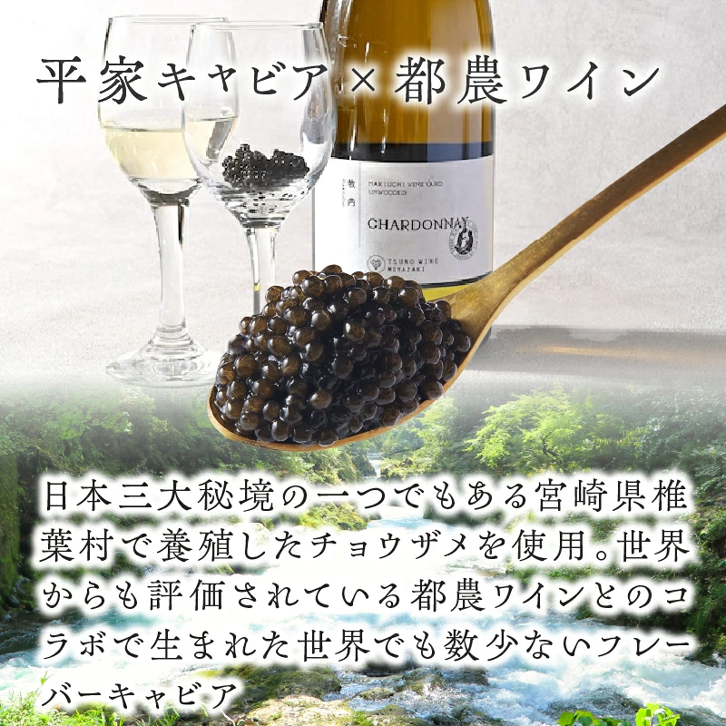 【2週間以内発送】都農ワインキャビア(計20g) 魚 魚介 魚卵 国産_T047-0037