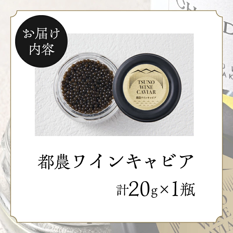 【2週間以内発送】都農ワインキャビア(計20g) 魚 魚介 魚卵 国産_T047-0037