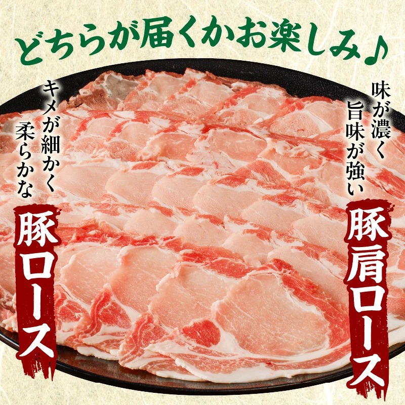 ≪訳あり≫宮崎県産豚ローススライス計1kg≪ロース・肩ロースどちらかのお届け≫ 肉 豚 豚肉 おかず 国産_T009-0107