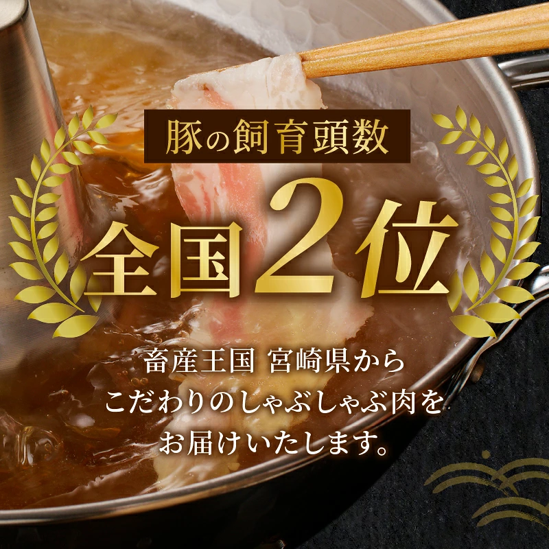 宮崎県産豚バラしゃぶしゃぶ用(計1kg) 肉 豚 豚肉 おかず 国産_T009-0137