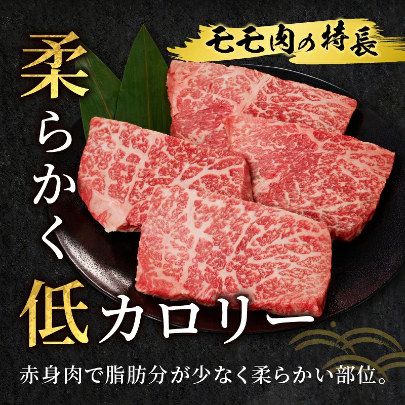 【内容量が選べる】宮崎牛モモステーキ(計400g 800g 1.2kg) 肉 牛 牛肉 国産_T009-0187-SKU