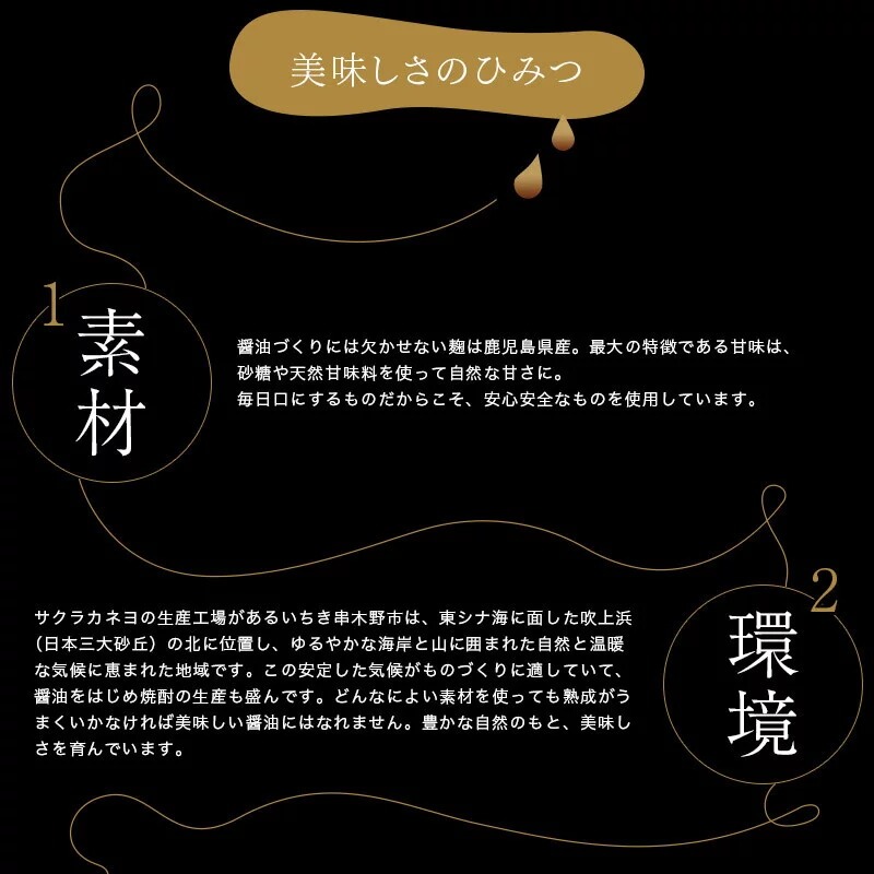 サクラカネヨ 薩摩しょうゆ6本セット (1L×6本) しょうゆセット サッカリン不使用！鹿児島  九州 しょうゆ 老舗 吉村醸造のしょうゆ 国産 九州 鹿児島産 九州しょうゆ 天然醸造 だししょうゆ