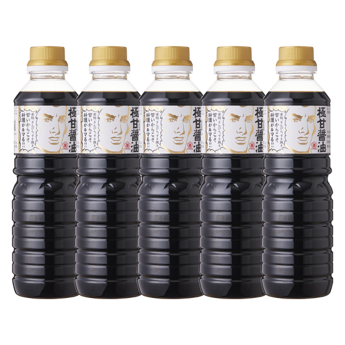 極甘しょうゆセット( 500ml×5本)  老舗吉村醸造の 鹿児島 の 甘い しょうゆ  しょうゆ 国産 九州 鹿児島産 九州しょうゆ 天然醸造  調味料 常温 常温保存【サクラカネヨ】