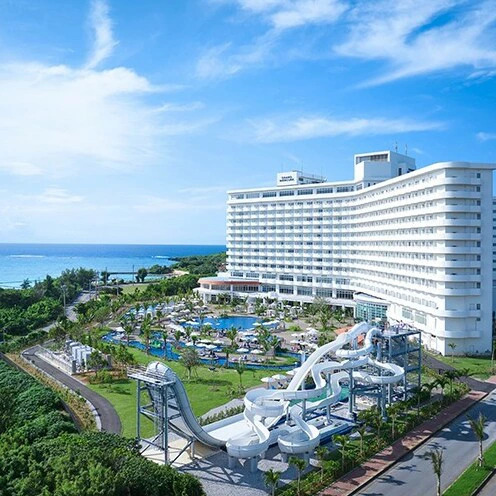 【グランドメルキュール沖縄残波岬リゾート】除外日無し・沖縄スタイルルーム（琉球和室・オーシャンビュー）・夕朝食付きペア宿泊券 ☆ 沖縄初 ウォータースライダー オールインクルーシブ リニューアル